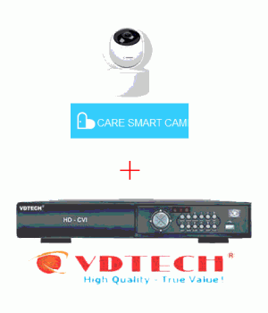 Sự kết hợp camera Carecam và đầu ghi VDtech